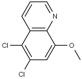 5,6-Dichloro-8-methoxyquinoline Struktur