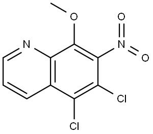 5,6-Dichloro-8-methoxy-7-nitroquinoline Structure