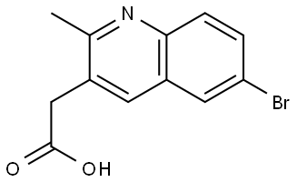 2-(6-Bromo-2-methylquinolin-3-yl)acetic acid|2-(6-溴-2-甲基喹啉-3-基)乙酸