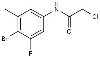 N-(4-Bromo-3-fluoro-5-methylphenyl)-2-chloroacetamide,2876898-22-3,结构式