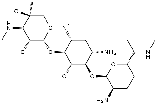 Gentamicin C1 Deuterated Pentaacetate Salt (>90%) Structure
