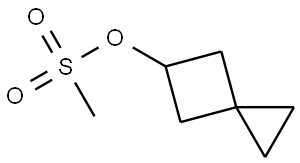 spiro[2.3]hexan-5-yl methanesulfonate Structure