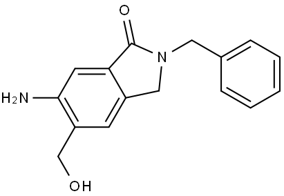 6-Amino-2-benzyl-5-(hydroxymethyl)isoindolin-1-one Structure