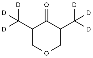 3,5-bis(methyl-d3)tetrahydro-4H-pyran-4-one|