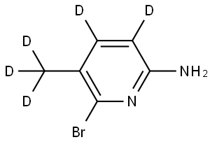 6-bromo-5-(methyl-d3)pyridin-3,4-d2-2-amine Structure