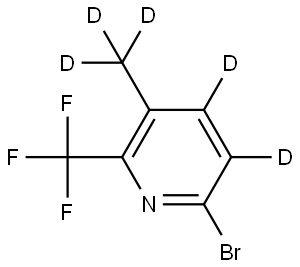 6-bromo-3-(methyl-d3)-2-(trifluoromethyl)pyridine-4,5-d2|