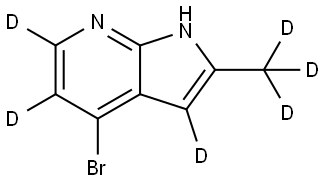 4-bromo-2-(methyl-d3)-1H-pyrrolo[2,3-b]pyridine-3,5,6-d3|