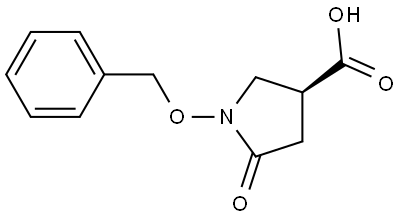 (S)-1-(benzyloxy)-5-oxopyrrolidine-3-carboxylic acid Structure