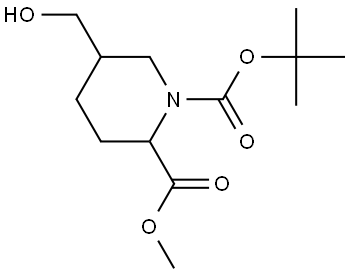 2891597-19-4 1-tert-butyl 2-methyl 5-(hydroxymethyl)piperidine-1,2-dicarboxylate