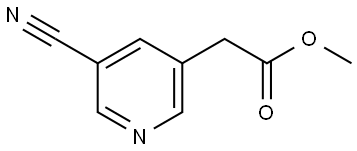 methyl 2-(5-cyanopyridin-3-yl)acetate Structure