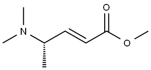 2-Pentenoic acid, 4-(dimethylamino)-, methyl ester, (2E,4S)- Structure