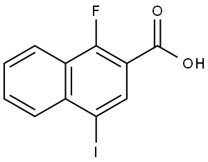 1-Fluoro-4-iodo-2-naphthoic acid Struktur