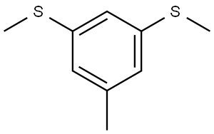 (5-methyl-1,3-phenylene)bis(methylsulfane) Struktur