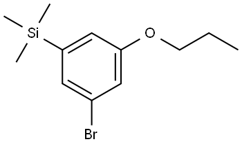 (3-Bromo-5-propoxyphenyl)trimethylsilane Struktur