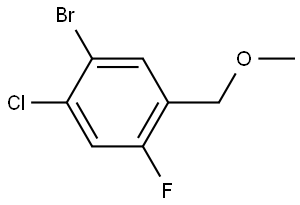 1-Bromo-2-chloro-4-fluoro-5-(methoxymethyl)benzene Struktur