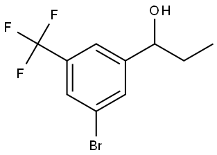 1-(3-bromo-5-(trifluoromethyl)phenyl)propan-1-ol Struktur