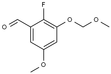 2-fluoro-5-methoxy-3-(methoxymethoxy)benzaldehyde Struktur