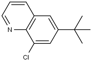 6-(tert-butyl)-8-chloroquinoline Struktur