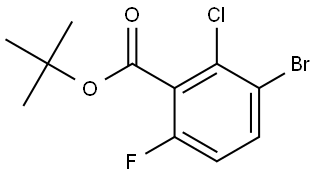 Tert-butyl 3-bromo-2-chloro-6-fluorobenzoate Struktur