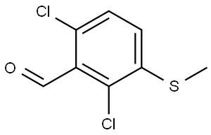 2,6-dichloro-3-(methylthio)benzaldehyde Struktur