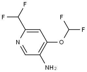 4-(Difluoromethoxy)-6-(difluoromethyl)pyridin-3-amine Structure