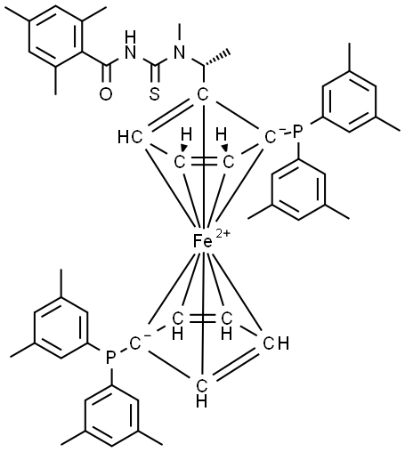 2907054-17-3 (2R)-1-[(1R)-1-[[(2,4,6-三甲基)苯甲酰基]氨基]硫氧甲基]甲基氨基]乙基]-1′,2-双(二(3,5-二甲基)苯基膦基)二茂铁