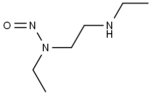 1,2-Ethanediamine, N1,N2-diethyl-N1-nitroso- Struktur