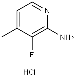 3-Fluoro-4-methylpyridin-2-amine hydrochloride Struktur