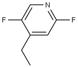 4-乙基-2,5-二氟吡啶 结构式