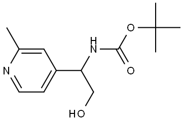 tert-butyl (2-hydroxy-1-(2-methylpyridin-4-yl)ethyl)carbamate Structure
