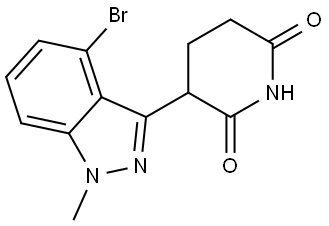 3-(4-bromo-1-methylindazol-3-yl)piperidine-2,6-dione Structure