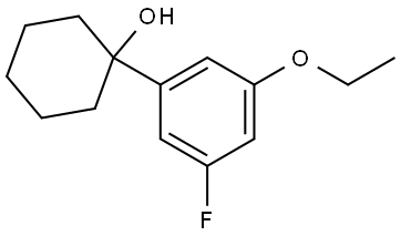 1-(3-ethoxy-5-fluorophenyl)cyclohexanol Struktur