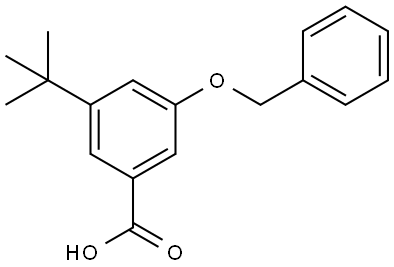 3-(benzyloxy)-5-(tert-butyl)benzoic acid Struktur