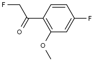 2-fluoro-1-(4-fluoro-2-methoxyphenyl)ethanone Struktur