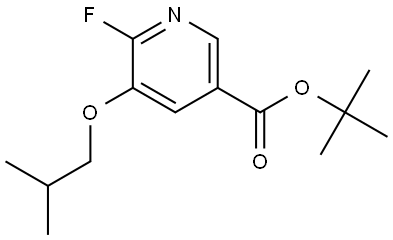 tert-butyl 6-fluoro-5-isobutoxynicotinate Struktur