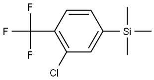(3-chloro-4-(trifluoromethyl)phenyl)trimethylsilane Struktur