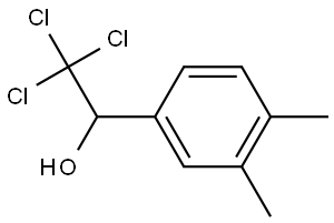 2,2,2-trichloro-1-(3,4-dimethylphenyl)ethanol Struktur