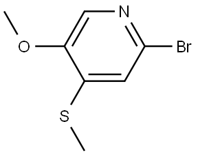 2-bromo-5-methoxy-4-(methylthio)pyridine Struktur
