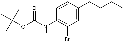 Tert-butyl (2-bromo-4-butylphenyl)carbamate Structure