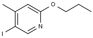 5-iodo-4-methyl-2-propoxypyridine Struktur