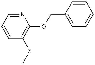 2-(benzyloxy)-3-(methylthio)pyridine Structure