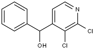 (2,3-dichloropyridin-4-yl)(phenyl)methanol Struktur