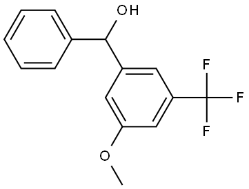 (3-methoxy-5-(trifluoromethyl)phenyl)(phenyl)methanol Struktur
