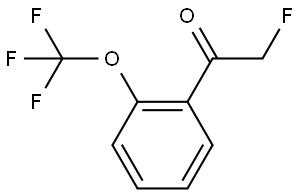 2-fluoro-1-(2-(trifluoromethoxy)phenyl)ethanone Struktur