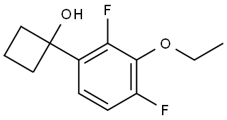 1-(3-ethoxy-2,4-difluorophenyl)cyclobutanol Struktur