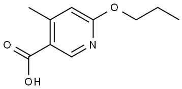 4-methyl-6-propoxynicotinic acid Struktur