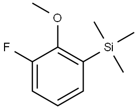 (3-fluoro-2-methoxyphenyl)trimethylsilane Struktur