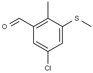 5-Chloro-2-methyl-3-(methylthio)benzaldehyde Struktur