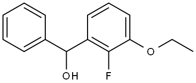 (3-ethoxy-2-fluorophenyl)(phenyl)methanol Struktur