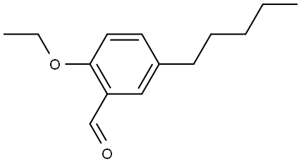 2-ethoxy-5-pentylbenzaldehyde Struktur